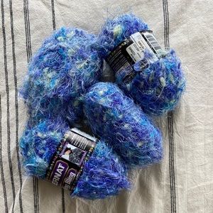 4 Bundles of Bernat “Bling Bling” Yarn!